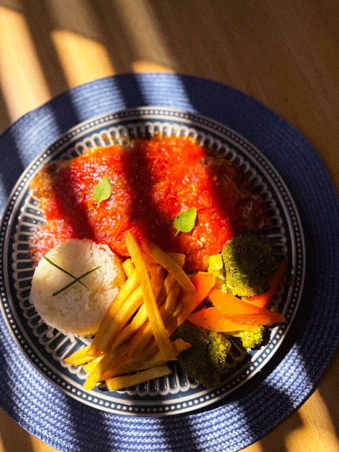 Refeição servida em uma unidade Nutrisaude